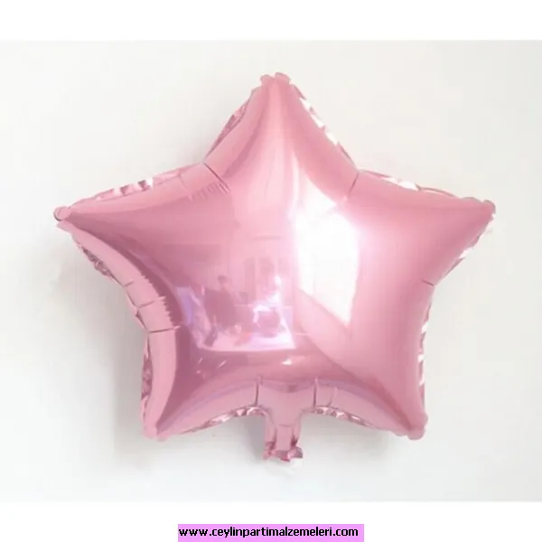 Pembe Yıldız Folyo Balon